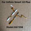 For Infinix Smart 20 10 Plus Power Volume Button Side Key Switch ON OFF Control Button Flex Cable X6725 X6725B X6840