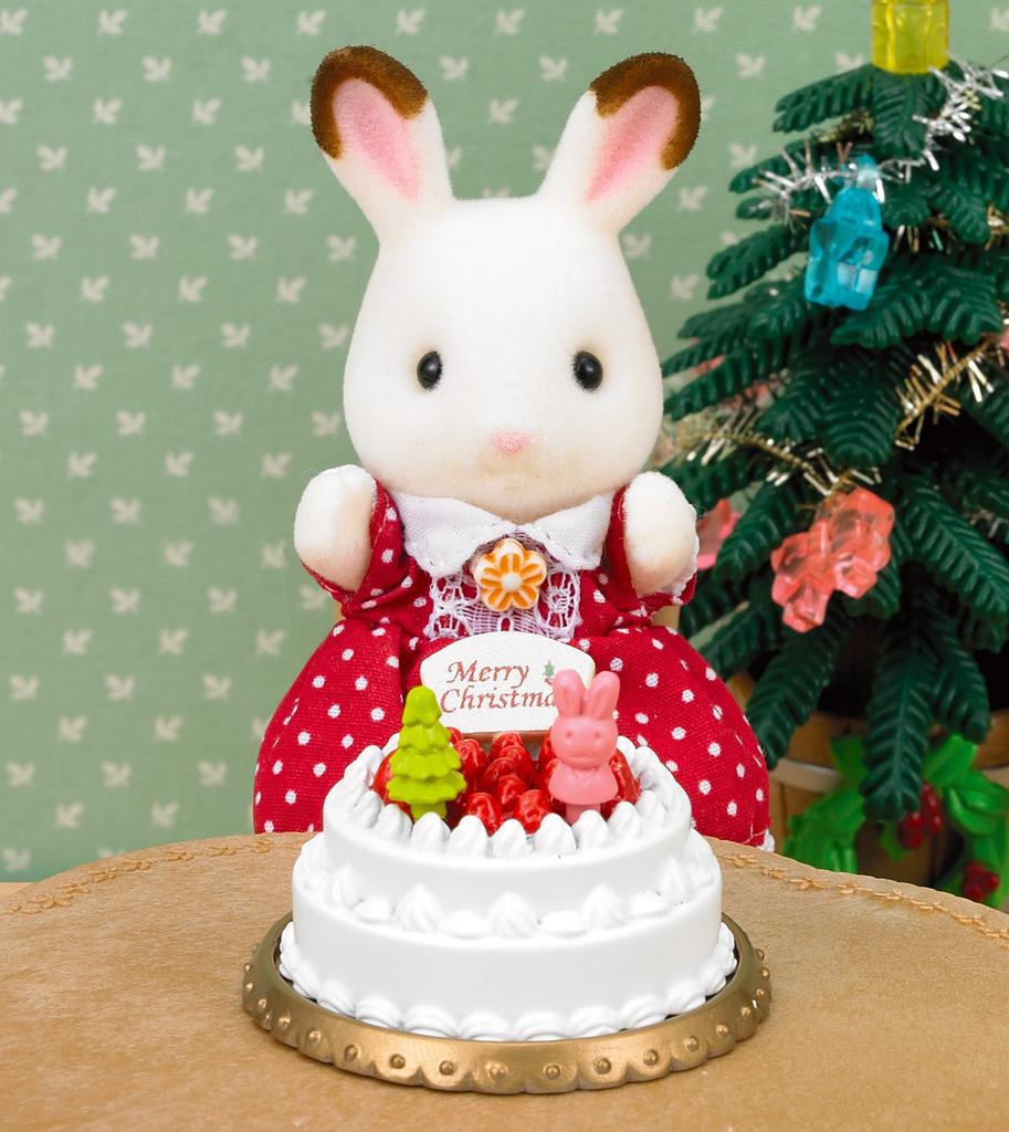 Sylvanian Families Мебель Торт Сертификация ST Mark Для Возраста 3 и Старше Игрушечный Кукольный Домик Sylvanian Families EPOCH [Набор на День Рождения] Car-416