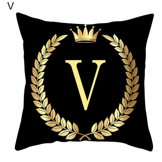 Наволочки декоративные, не раздражающие кожу, моющиеся, черные, золотые, наволочки для подушек для дома