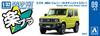 Aoshima Bunka Kyozai Rakupla Snap Kit Suzuki JB64 Jimny Kinetic Yellow Пластиковая модель 1/32 No.09-KY Предварительно окрашенная (Машина)