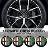 56mm Wheel Covers Hub Cap Paster Car Protection Emblem Stickers For Alfa Romeo giulietta 159 mito giulia stelvio 147 Accessories