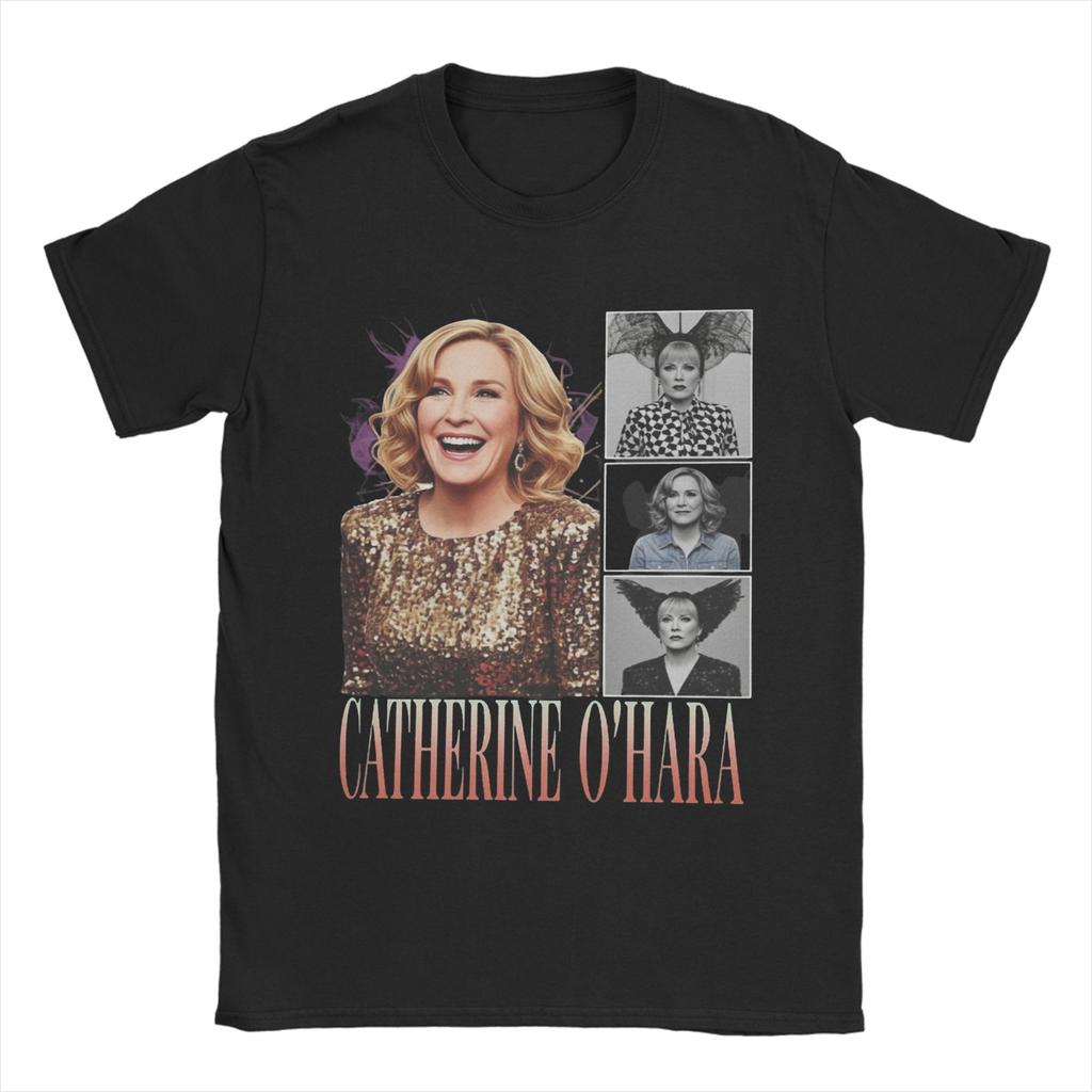 Catherine OHara TShirt for Unisex Humor Pure Cotton Tee Shirt Crewneck Short Sleeve T Shirt Birthday Gift Tops