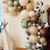 82pcs Green Denim Birthday Balloons Set Earthy Welcome Party Balloons Decoration Room Decoration
