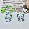 Adorable Panda Bamboo Keychain Acrylic Diy National Treasure Key Ring Perfect For Gifts