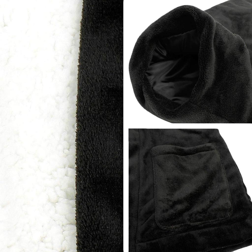 Мужская дотера-хантин одного цвета (Хантэнь Чан-тянко), Большой размер, Теплый, Пушистая подкладка из боа, Защита от холода, Одежда для дома, Однотонный, Размер 5XL, Темно-синий