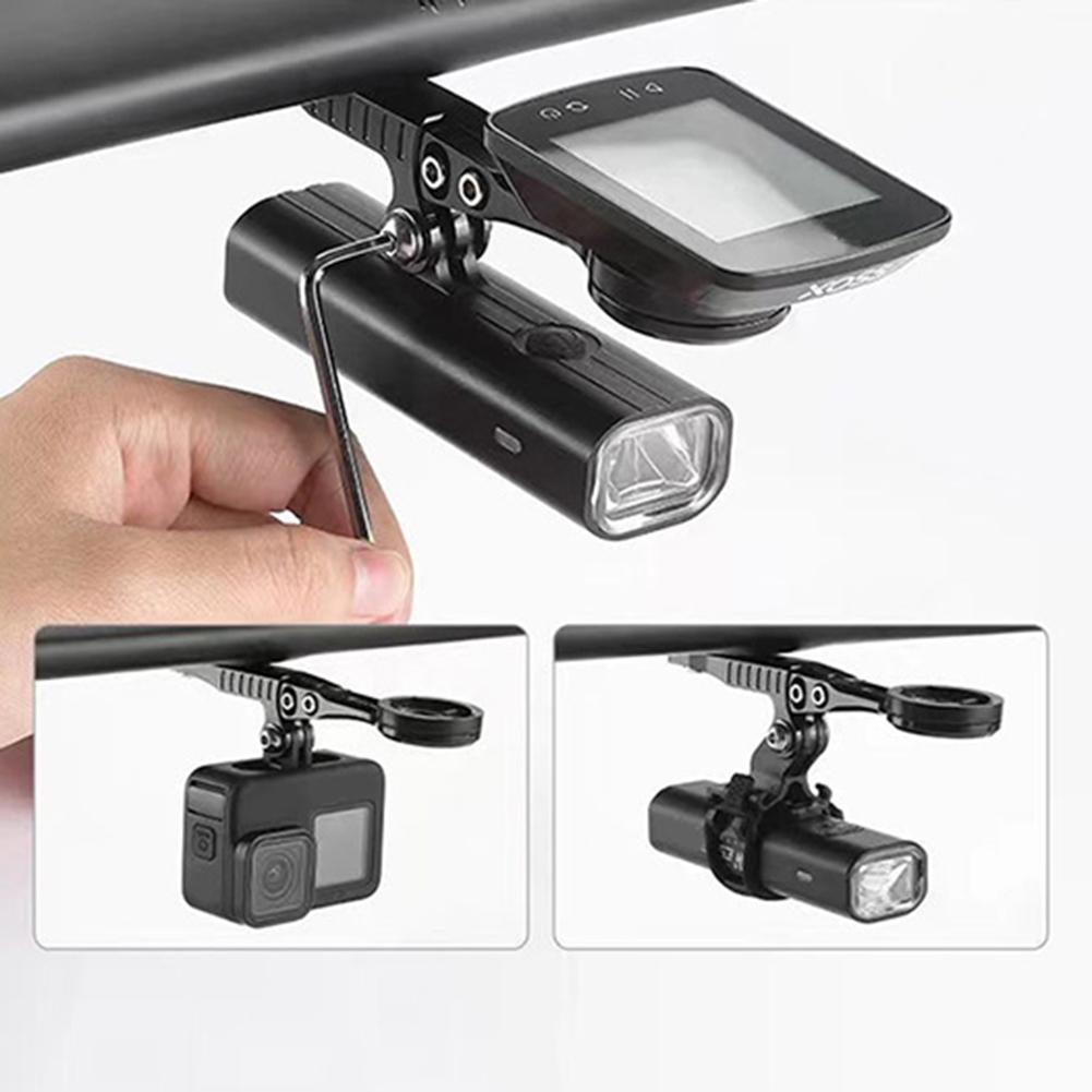 Bike Integrated Handlebar Computer Mount Adjustable Angle Bicycle Handlebar Computer Holder Aluminum Alloy for Garmin Bryton
