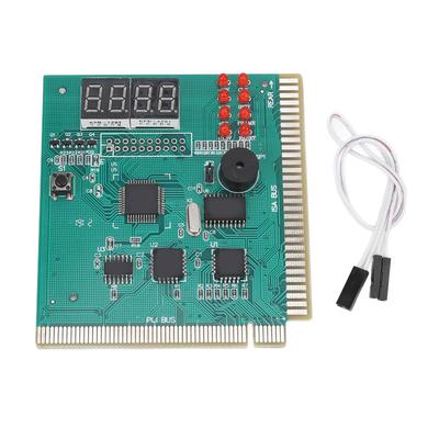 Диагностическая карта для ПК, 4-значная, стандартная, с портами PCI и ISA, двойной дисплей POST-кодов, настольная диагностическая карта для материнской платы ПК