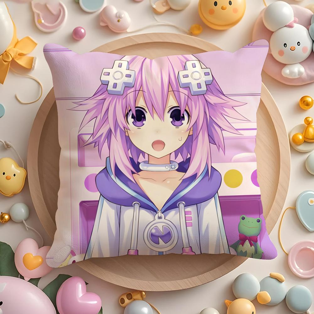 Чехол на подушку Hyperdimension Neptunia Милый, для дома и автомобиля, многоцелевой, двусторонний, мягкий и прочный, для повседневного использования
