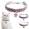 Pet Crystal Collar Bling Dog Collar Sparkly Crystal Studded Pet Collar For Small Medium Dog