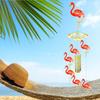1 Set Flamingo Wind Chime Pendant Drop Glue Mold Diy Keychain Coaster Flamingo Wall Hanging Decorative Silicone Mold