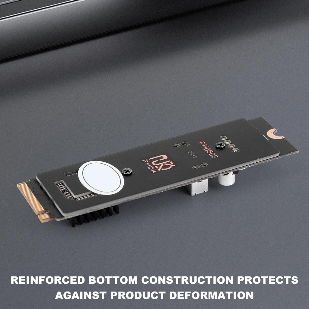 Карта-переходник M2 PCIE NVME на TYPE E Riser 20 Гбит/с Высокоскоростная карта расширения M2 M-Key PCIe на USB3.2 для передней панели ПК