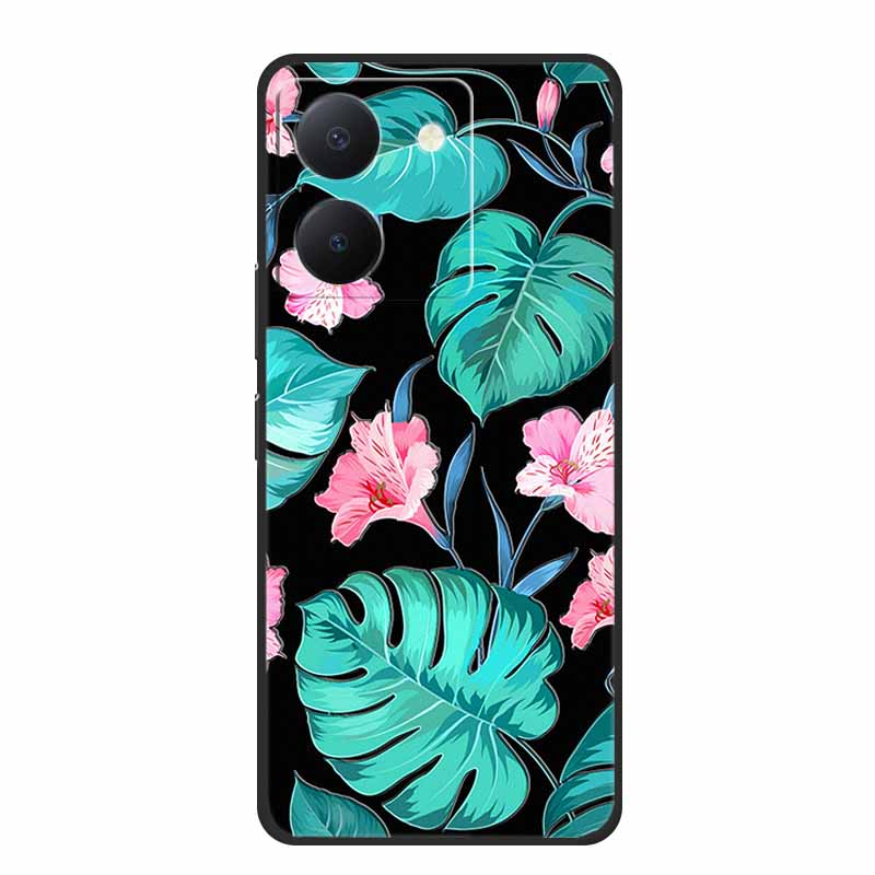 3D Emboss Case For Vivo Y27s Phone Case Relief Black Silicone Soft Back Cover Coque Funda For Vivo Y27s Case Y 27 s Capas 6.64"