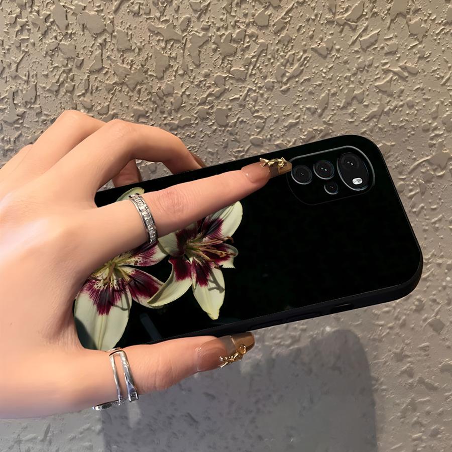 Чехол для Motorola Moto Edge 20 Pro 30 Lite G60s G50 G53 G30 G52 G71 G22 Edge40 G32 G51 G73 Чехол для телефона с принтом цветов Лилии и Орхидеи