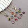 Zodiac Inlaid Diamond Stainless Steel Pendant for DIY Bracelets & Necklaces