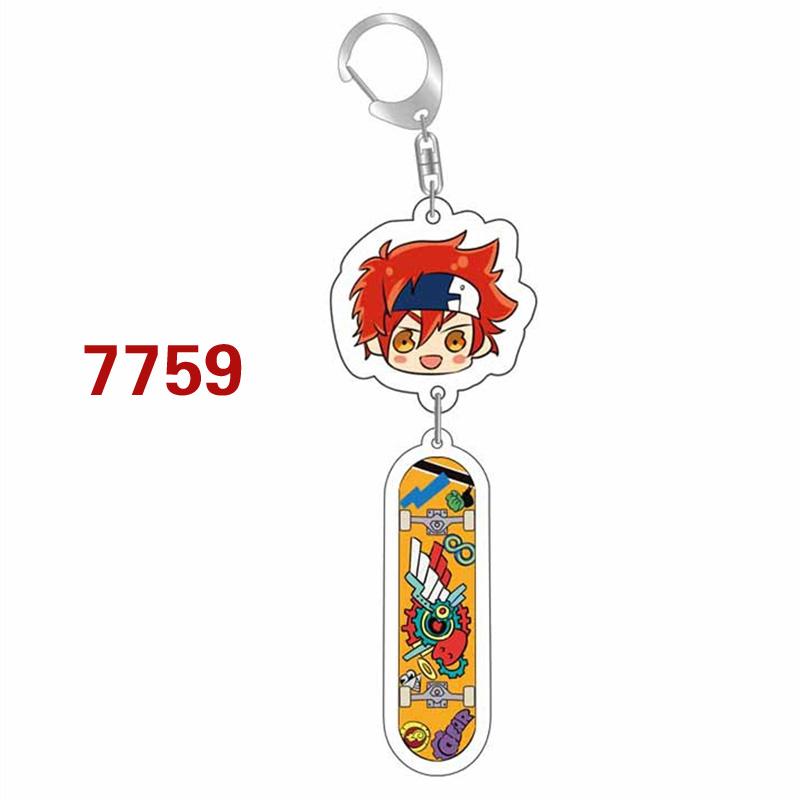 Аниме SK8 Бесконечный скейтборд, брелок для ключей, сумка, кулон, прозрачный акрил, персонаж мультфильма, брелок для скейтборда, кольцо, ювелирное изделие, подарок