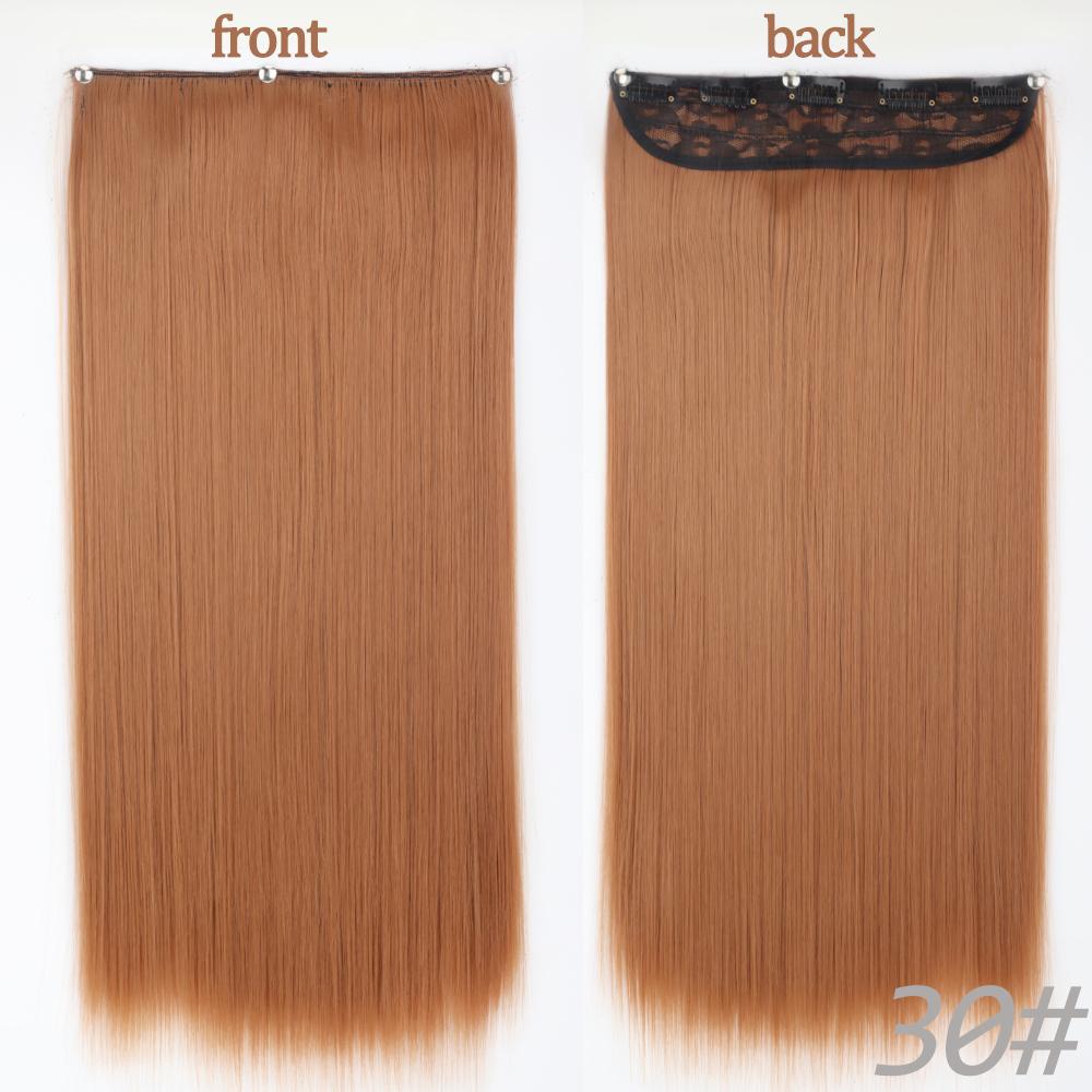 MERISIHAIR Длинные волнистые синтетические волокна 22 дюйма 5 зажимов для наращивания волос Волнистые прямые волосы Черный Коричневый Блондинка Повседневная одежда