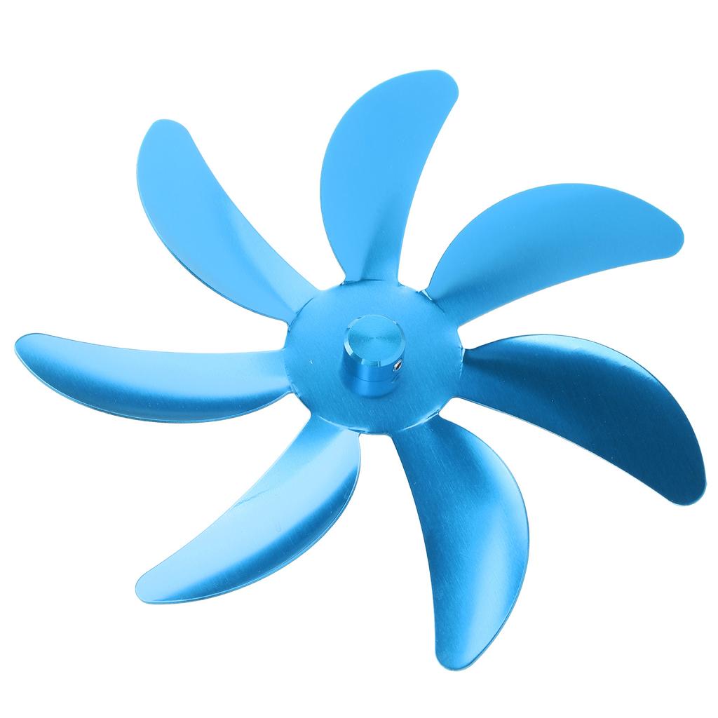 Вентилятор для печи Лопасть из алюминиевого сплава 7 лопастей Простая установка Универсальная замена лопасти вентилятора для камина