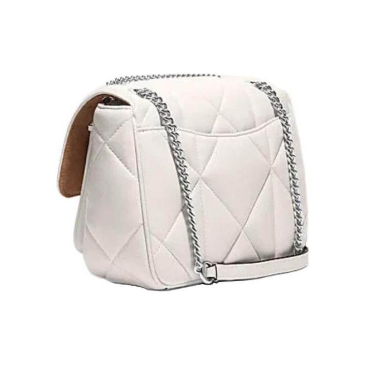 New COACH Klare Sheepskin With Cow Leather Cloud Bag Shoulder Bag Crossbody Bag Medium Size Women's White CJ611-SVHA