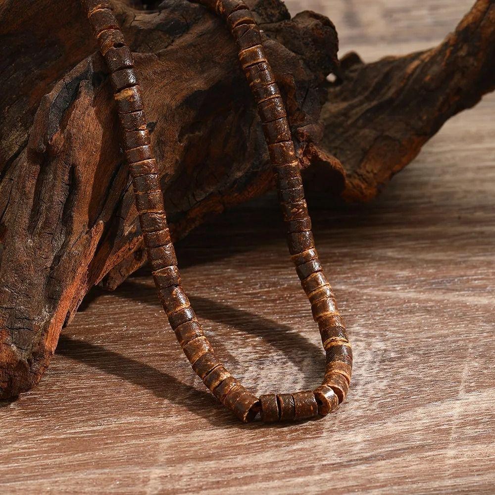 Ювелирные аксессуары Кокосовая ракушка Ожерелье Бохо Деревянный чокер Бирюза Ожерелье из бусин Подарок