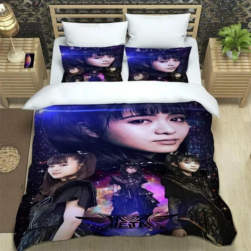 3D Печать Рок-музыка Babymetal Комплект постельного белья Спальня Мягкие Современные Покрывала Удобное Мягкое Пододеяльник Удобный Пододеяльник И Наволочка