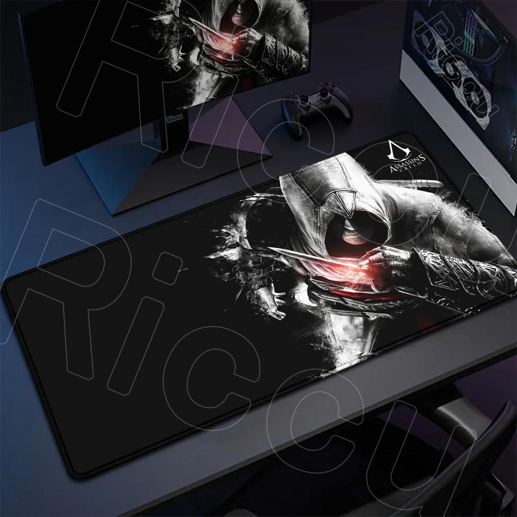 Большой Игровой Нескользящий Расширяемый Коврик для Мыши XXL A-Assassin S -Creed Киберспортивный Скоростной Ковер для Клавиатуры Студенческий Пишущий Мягкая Подушка