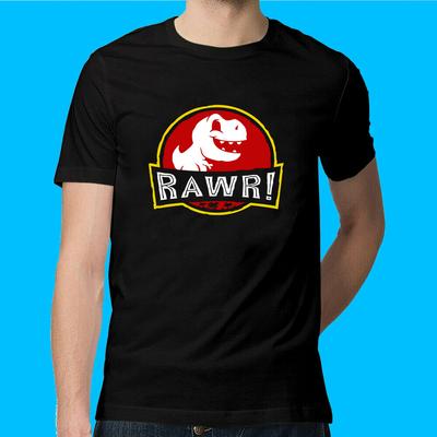 Футболка унисекс RAWR Cute Dinosaur Rex