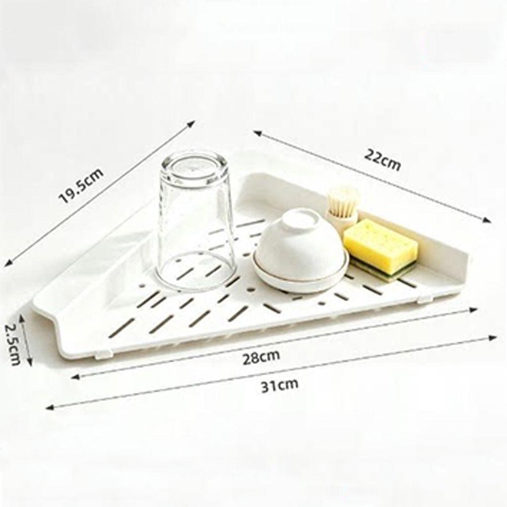 Large Capacity Sink Dish Drying Rack Non-Slip Kitchen Sink Storage Shelf for Kitchen Utensil