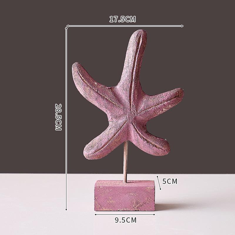 Средиземноморский декор в океанской тематике: Морская звезда, морской конек и раковина для гостиной и ресторана