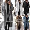 2025 Осень/Зима Европейское и Американское Длинное Свободное Шерстяное Тренч-Пальто - Женская Верхняя Одежда