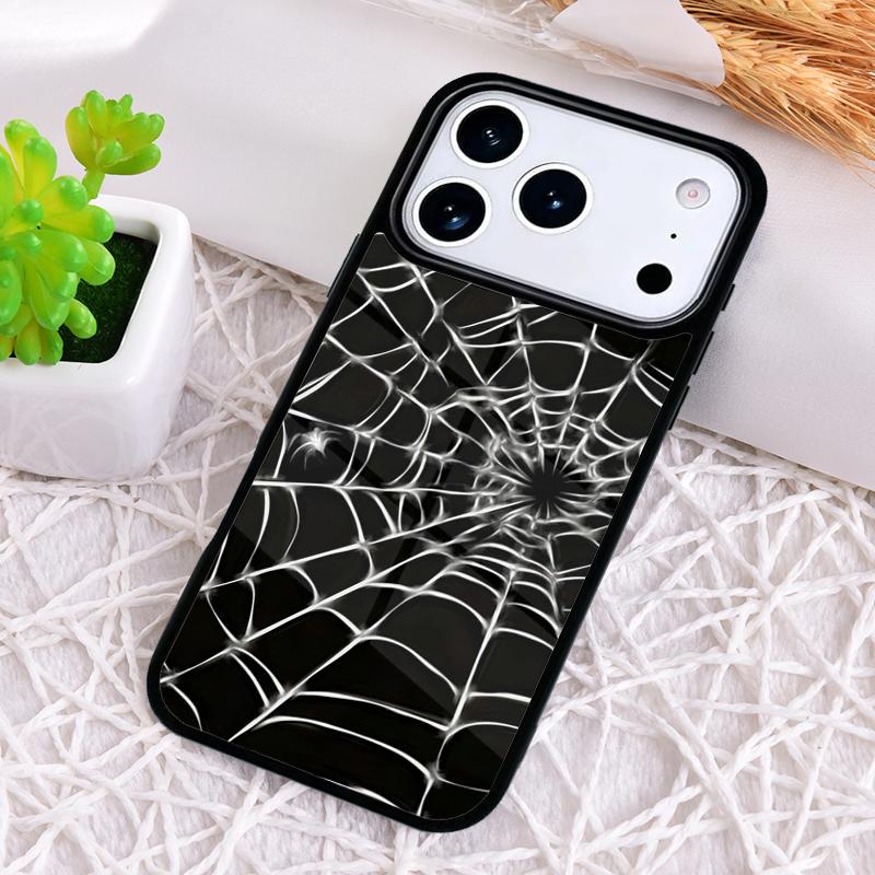 Spider Web Head Mask Shockproof Phone Case for iPhone 17 Air 16e 15 11 12 14 13 Pro Max Cover Coque