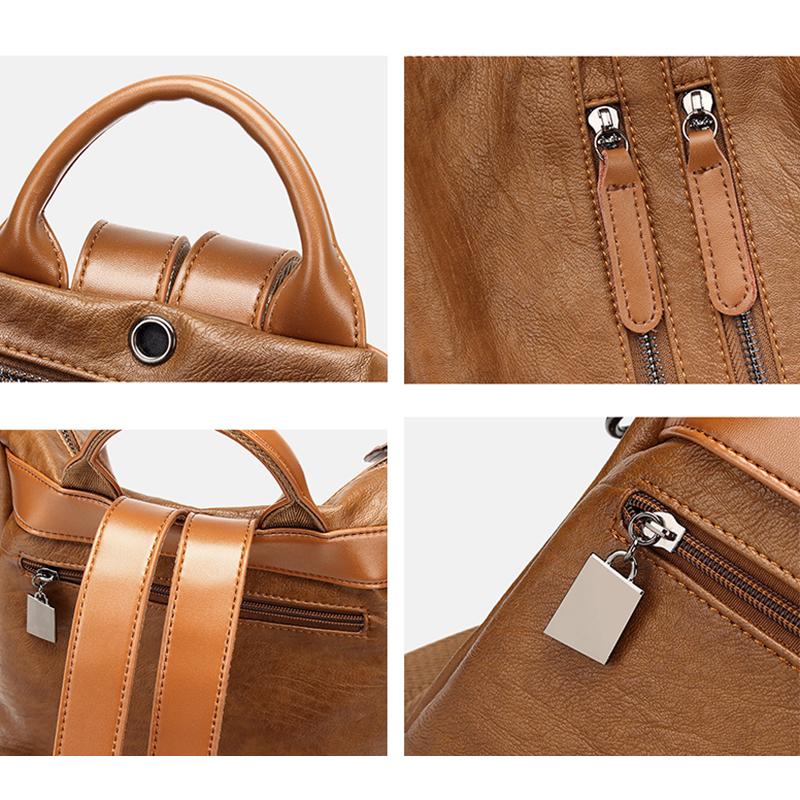 Женская сумка-рюкзак из дикой кожи, женский рюкзак, модный рюкзак для школьников средней школы, сумка для девочек-подростков, школьная сумка, женская сумка