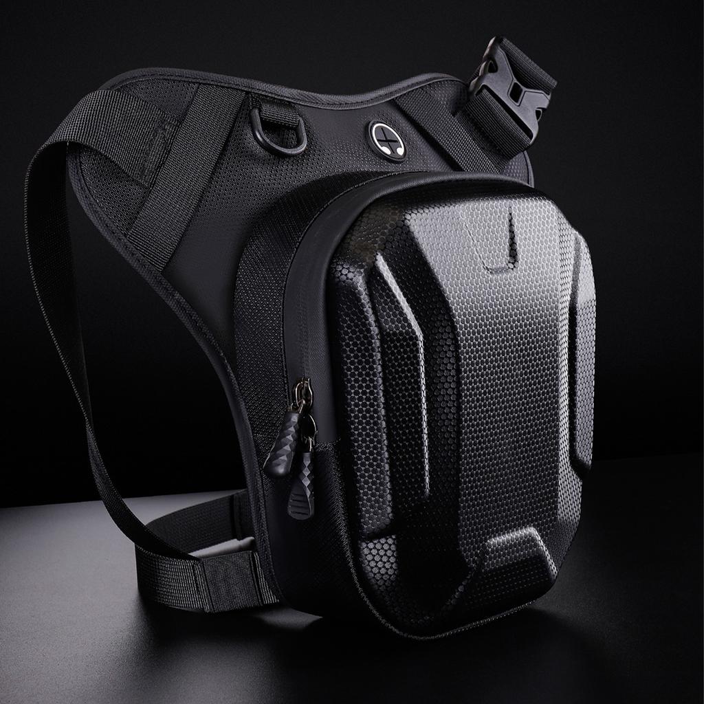 Мотоциклетная набедренная сумка для езды Жесткий корпус Водонепроницаемая Светоотражающая поясная сумка Спортивная сумка-слинг Рыцарь Мотор