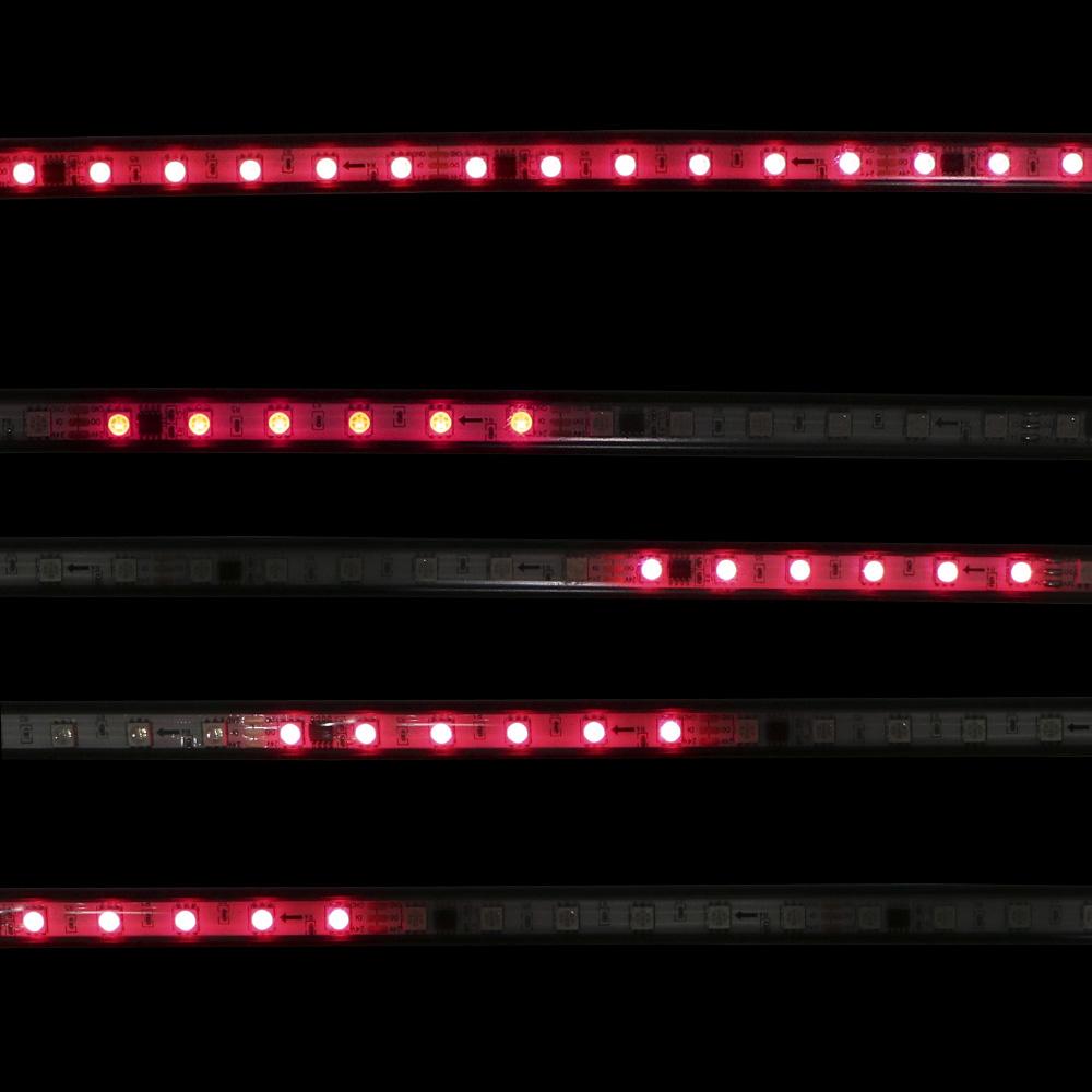 24 В атмосферные лампы для крыши грузовика RGB цветная гибкая светодиодная лента 1-2,4 м