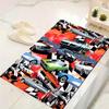 Vintage Car Carpet Rug for Living Room Bedroom Home Sofa Decoration,Kids play Non-slip Floor Mat