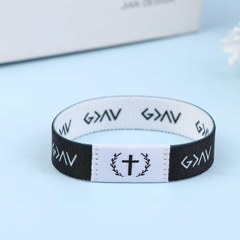 Носимый библейский браслет Религиозные браслеты Христианский браслет с ежедневным библейским стихом с NFC RFID эластичным браслетом