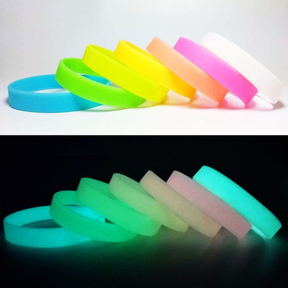 Bands Hand Bands Sports Wristbands Fitness Wristband Silicone Sweat Band Luminous Rubber Bracelets