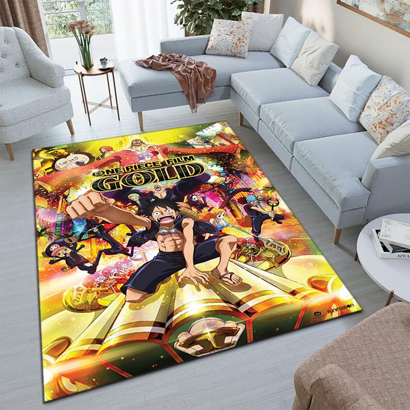В главных ролях японский мультфильм ONE PIECE Манки Д. Ковер Luffy подходит для гостиной и спальни, коврики для прихожей, офиса, балкона, декоративный ковер V20