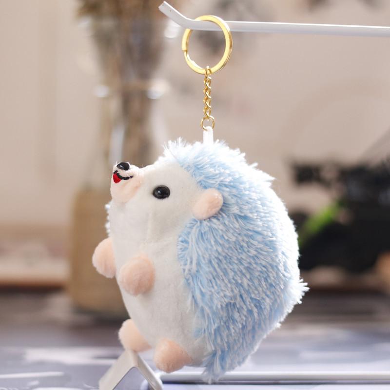 Cute Stuffed Hedgehog Keychain Plush Toy Soft Pp Cotton Small Gift For Kids
