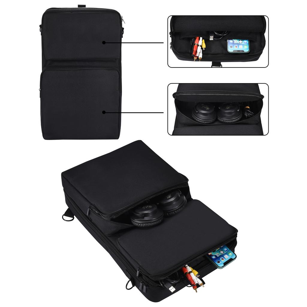 DJ Controller Gig Bag Carrying Case with Strap for Pioneer DDJ-400 DJ Controller Portable Protector Bag Travel Bag Black