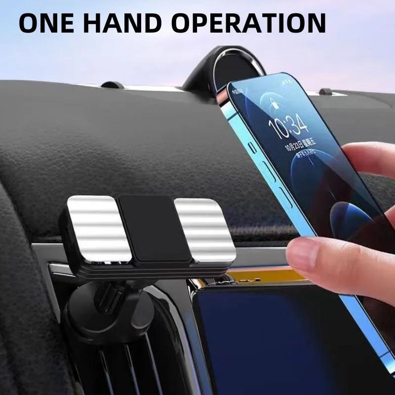 JMARY MH-71 Автомобильный зажим для воздуховода, вращающийся на 360 градусов магнитный держатель для телефона