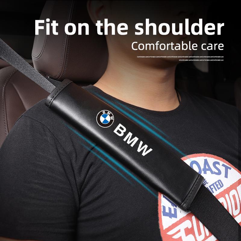 Car Seat Belt Cover Adjustable Shoulder Cover Interior Accessories For BMW F12 F13 G11 G12 G08 E89 E86 F26 F16 F40 G30 Stickers FCT7