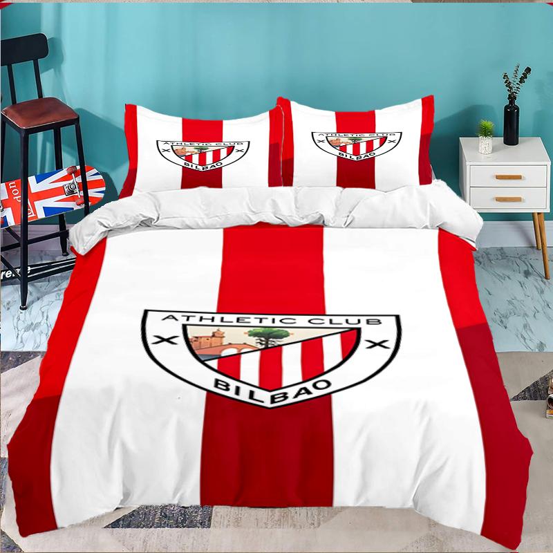 3PCS Football Athletic Bedding set,Ideal for1pc Duvet Cover And 2pcs Pillowcases Perfect for Christmas gift,Ideal for Bedroom, Dormitory