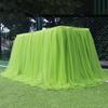 Тюлевая юбка для стола Эластичная сетка Тюлевая скатерть для праздничной вечеринки Юбка для стола Детский душ Свадебная вечеринка Декор 100x75см