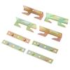4 Sets Furniture Wood Bed Rail Bracket Fitting Snap Connectors Mount Hole