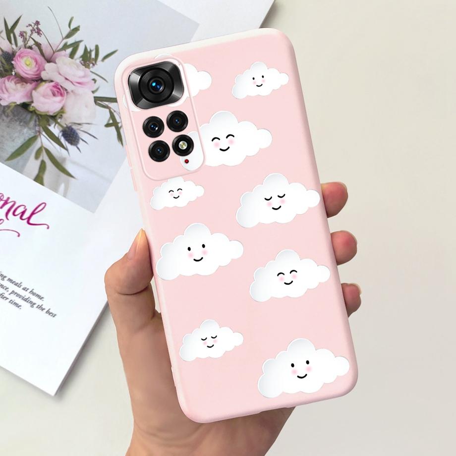 Для Xiaomi Redmi Note 11 4G Чехол Мягкий Жидкий Силикон Милый Кот Прекрасный Бампер Fundas Для Xiaomi Redmi Note 11 Pro Note11s 4G 5G