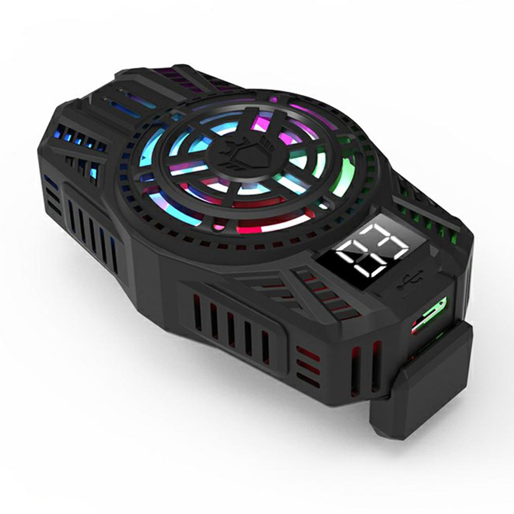 S06 Полупроводниковый радиатор для мобильного телефона Цветная подсветка Игровой кулер для отвода тепла смартфона