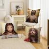 Cristo Jesus Pillow Covers Cartoon Sofa Decorative Home Double-sided Printing Short Plush Cute Cushion Cover