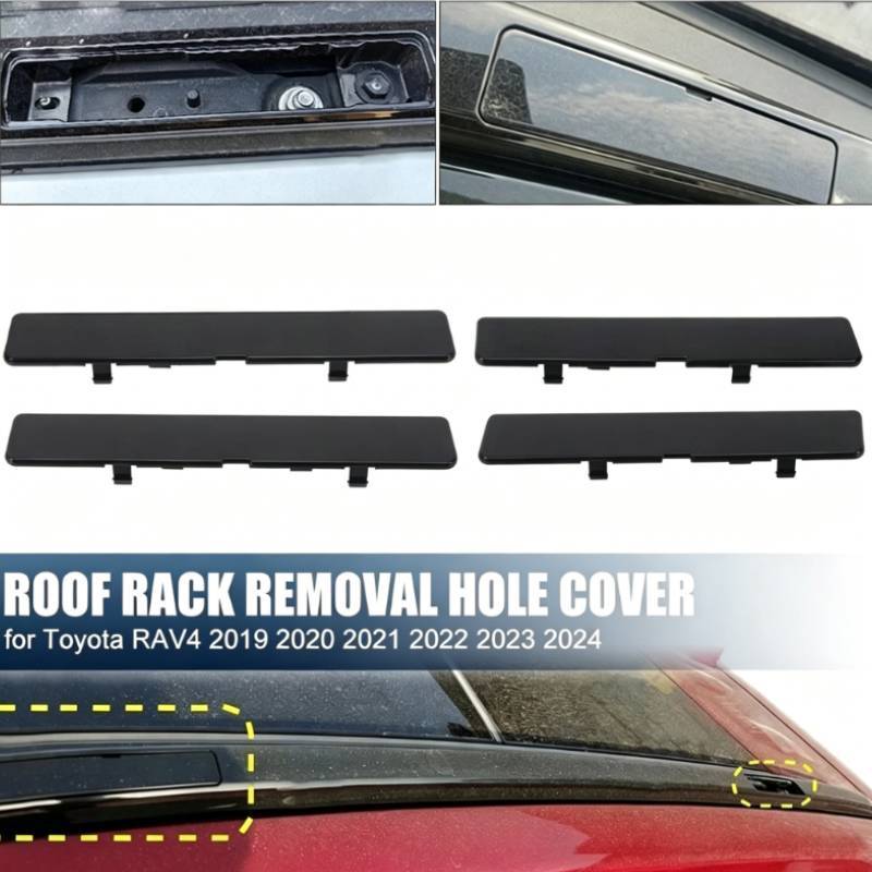 Защитная накладка на крышу из пластика для Toyota Rav4 2020-2024 годов выпуска, не требует сверления, прочная, черного цвета.