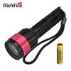 Convoy Zooming LED Flashlight XM-L T6 800lm High Power Torch Light by Nitecore 18650 Battery for Camping Self Defense Outdoor