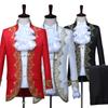 Male Inlaid Golden Flower Palace Prince Costume Studio Dress Stage Costume Christmas Suit